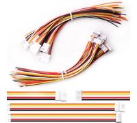 VISSQH 20pcs(10Paia) JST Connettore Mini, JST 2.0 PH 5 pin Connettore Maschio e Femmina con 150mm 26AWG Cavo,JST Micro Elettrico Spina Presa Connettore