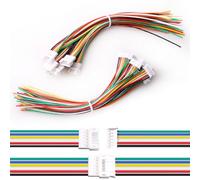 VISSQH 20pcs(10Paia) JST Connettore Mini, JST 2.0 PH 6 pin Connettore Maschio e Femmina con 150mm 26AWG Cavo,JST Micro Elettrico Spina Presa Connettore