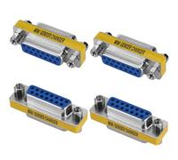 VISSQH 4 Pezzi DB15 Femmina a Femmina Accoppiatore Connettore,15 pin DB15 seriale adattatore per Gender Changer,trasferimento dati e connessione dispositivi