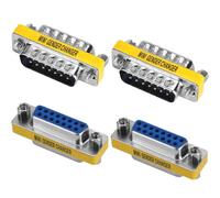 VISSQH 4 x DB15 maschio a Femmina Accoppiatore Connettore,15 pin DB15 seriale adattatore per Gender Changer,trasferimento dati e connessione dispositivi