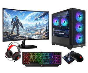 VIST Athena PC Gaming Ryzen 7 5700X RAM 32GB RTX 5060 SSD 1TB M.2 27" W11