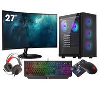 VIST VENTUM PC Gaming Ryzen 7 5700X RAM 32GB RTX 5060 SSD 1TB M.2 27" W11