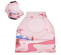Vista Cielo Astratto Rosa Passeggino Tettoia Copri Seggiolino Copertura Infermieristica Auto per Bambini per L'Allattamento Al Seno Morbido Traspirante Elastica Tettuccio
