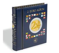 Nuovissimo album per monete da 2 euro Leuchtturm Lighthouse Vista con 4 fogli di