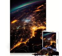 Vista dallo spazio della Terra - Puzzle da 1000 pezzi per adulti - Gioco di logica - Ideale per momenti di condivisione - Bordo premium - Regalo di alta qualità 50x75cm