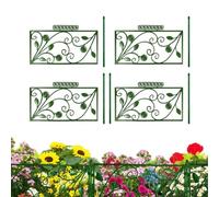 Vista Decorativa Del Giardino - Bordo Del Giardino In Metallo, per Una Piccola Recinzione | Pannello Da Giardino Esterno, Barriera Anti-Animale, Bordo Del Paesaggistica, Frontiera con Giardino Casa