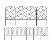 Vista Del Giardino In Metallo - Pannelli Di Recinzione Del Giardino | Lattice Trellis Trattato A Pressione | Recinzione Decorativa | Barriera Animale | Privacy Trellis Camatino Di Fiori Antico Pet