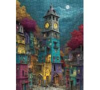 Vista Della Comunità Puzzle 1000 Pezzi, 3D Puzzle per Adulti Impegnativo, Educa Puzzles Artistico, Divertente E Stimolante Puzzles Decorativo per La Famiglia, Regalo e Decorazione Pareti FNKL6-1034