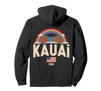 Vista delle Palme al Tramonto di Kauai Felpa con Cappuccio