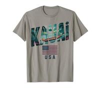 Vista delle Palme al Tramonto di Kauai Maglietta