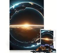 Vista dello spazio sulla Terra - Puzzle da 1000 pezzi per adolescenti - Gioco di logica stimolante - Divertimento e svago - Bordo trasparente - Oggetto da collezione 38x26cm