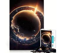 Vista dello spazio sulla Terra - Puzzle da 1000 pezzi per adolescenti, gioco per allenare la mente, divertente e rilassante, da assemblare, regalo perfetto 38x52cm