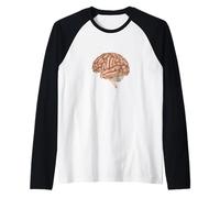 Vista laterale del cervello umano Maglia con Maniche Raglan