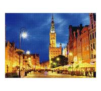 Vista Notturna della Città Puzzles 200 Pezzi per Adulti, Challenge Gioco Educativo per adulti, puzzles per Gioco Familiare, Giochi Rilassamento e Intelligence, puzzle 200 pezzi 35 x 25 cm