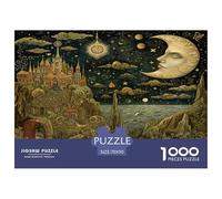 Vista notturna Puzzle Giochi Edugattoivo 1000 Pezzi Classici astrazione Puzzle Decorazione Perfetta Classici Giochi Per Adulti E Bambini Da 12 Anni 70x50cm/1000pcs