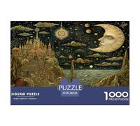 Vista notturna Puzzle IntRattetetototenimento Creativo 1000 Elementi astrazione Puzzle Di Autotone Decorazione Perfetta Sfide Divertenti Per Adulti E Bambini 38x26cm/1000pcs
