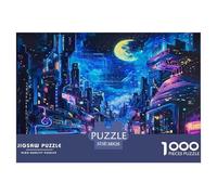 Vista notturna Puzzles IntRattetetototenimento Creativo 1000 Pezzi Classici astrazione Puzzle Decorazione Perfetta Giochi-rompicapo Per Adulti E Bambini 38x26cm/1000pcs