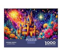Vista notturna sogno 1000 Pezzi Puzzle Da Fare Personalmente Per Mettere Alla Prova La Logica Castello Cielo Cosmico Per Allietare Una Celebrazione E Far Piacere A Un Appassionato 52x38cm/1000pc