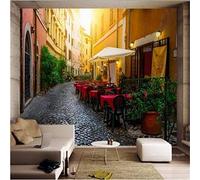 Vista Stradale Della Città Di Roma 3D Carta Da Parati Murale Fotomurali Poster Murale Soggiorno Camera Letto-300cm×210cm