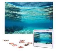 Vista subacquea della spiaggia tropicale puzzle puzzle 1000 pezzi puzzle in legno immagine personalizzata puzzle puzzle personalizzato per matrimonio adulto