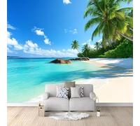 Vista Sul Mare Dell'Oceano Indiano Carta Da Parati 3d Fotomurale Blu 400x280 cm Murali Per Soggiorno Divano Tv Hotel A Tema Corridoio Di Lusso Sfondo Dipinto Murale