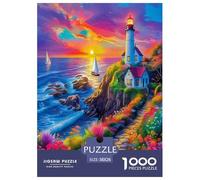 Vista sul mare Jigsaw Puzzle Impossibili 1000 Pezzi Colori brillanti Decorazione Per La Casa. Giochi Rilassamento E Intelligence Per Adulti E Ragazzi Da 14 Anni 38x26cm/1000pcs