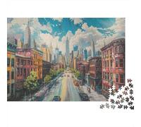 Vista sulla strada Puzzle 1000 Pezzi Adulti In puzzle A Rompicapo in Cartone, Un Classico Puzzle A Pezzi Per Gioco Educativo Sfida, Ideale Per Momenti Insieme, Regalo Per Coppie 70x50cm/1000pcs