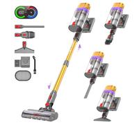Vistefly V15 Ultra Aspirapolvere senza Fili, 58KPa 600W 70 Minuti Scopa Elettrica senza Filo Potente, Doppio Contenitore Anti-Groviglio Modalità Automatica per Pavimenti Tappeti Peli Animalili