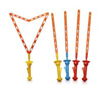 Vistnale Bolle|4 Pezzi Bacchette per Bolle Grandi, Bacchette per a Forma di Spada per Bambini Bacchetta Gigante con Grandi e Piccole, 18 Pollici, Colore Casuale