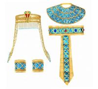 Vistnale Set di Accessori per Costumi da Donna, Accessori per Costumi egiziani, Set da Donna Versatile in 4 Pezzi, Taglia Unica