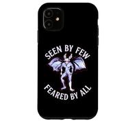 Visto da pochi temuti da tutti divertente Mothman Cryptid Graphic Custodia per iPhone 11