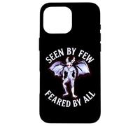 Visto da pochi temuti da tutti divertente Mothman Cryptid Graphic Custodia per iPhone 16 Pro Max