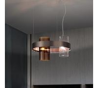 Vistosi Armonia Lampada a Sospensione - Promo Ottone satinato Terra bruciata 50