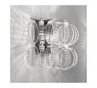 VISTOSI ECOS AP 35 Lampada a parete Bronzo satinato Cristallo trasparente