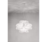 VISTOSI ECOS SP Lampada a sospensione Cromo Bianco D.35