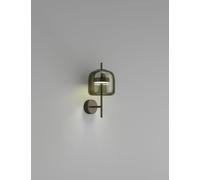 Vistosi Jube AP S Lampada a Parete - Promo Nero Verde antico DIM 3 LED 2700 K