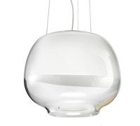 Vistosi Lampada sospensione di design Mirage SP, bianca Vistosi