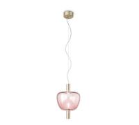 VISTOSI RIFLESSO SP 3 Lampada a sospensione - design Chiaramonte & Marin Rame satinato 2 Ametista chiara LED 3000 K