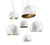 Vistosi Sospensione Surface Ø 40 cm, E27, bianco/verde Vistosi