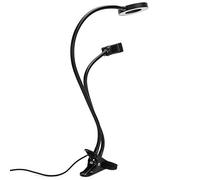 Vistreck Anello Luminoso per Selfie a LED 2 in 1 con Supporto per Telefono Regolabile Streaming Live e Trucco