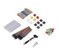 Vistreck Assortimento di Kit Elettronici Iniziali con Breadboard da 400 Fori per R3 - Set Completo di Componenti Divertenti per Esperimenti Facili