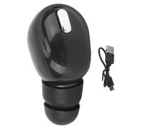 Vistreck Auricolare Wireless Singolo - Mini Cuffia Invisibile per Sport e Lavoro, 5.0, Riduzione del Rumore CVC8.0, Design Ergonomico (Nera)