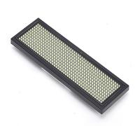 Vistreck Badge con Nome a LED con Visualizzazione dei Messaggi a Scorrimento - Tag Caratteri Personalizzabili per Tutte le Lingue (Bianca)