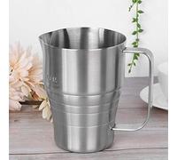 Vistreck Brocca per Schiuma di caffè in Acciaio Inossidabile da 900 Ml - Tazza per Schiuma di Latte con Scala Graduata, Impugnatura Ergonomica