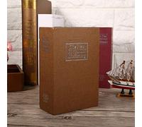 Vistreck Cassaforte per Dizionario con Lucchetto di Sicurezza da 1 Pezzo - Cassaforte per Libri Segreti Conservare Contanti, Denaro e Gioielli (parola d'ordine marrone)