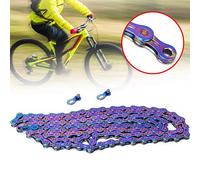 Vistreck Catena per Bici, Design Semi Cavo Previene la Forza di Attrito | Biciclette leggere da montagna e da strada in acciaio, caratterizzate da finiture colorate e cambi di marcia rapidi.