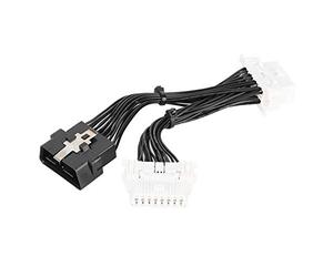 Vistreck Cavo Splitter OBD2 per Compatibilità con Due Dispositivi | Costruzione in ABS ad alta resistenza, perfetta per GPS e registratori di guida, la maggior parte dei dispositivi conformi
