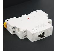 Vistreck Contattore CA su Guida DIN 2P 25A 220V 50Hz con Controllo Manuale e Funzionamento Silenzioso (2NC)