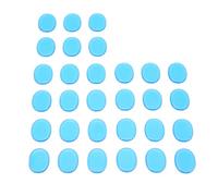 Vistreck Cuscinetti in Gel per Ammortizzatori per Tamburi in Silicone da 30 Pezzi Smorzamento del Suono e Assorbimento degli Urti (Blu)