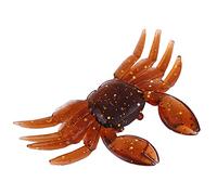 Vistreck Esca Morbida 3D Granchio Marrone Realistica per Pesca in Acqua | Corpo in plastica flessibile, design 3D realistico, ideale per avventure di pesca di spigole d\'acqua dolce, trote e panfish